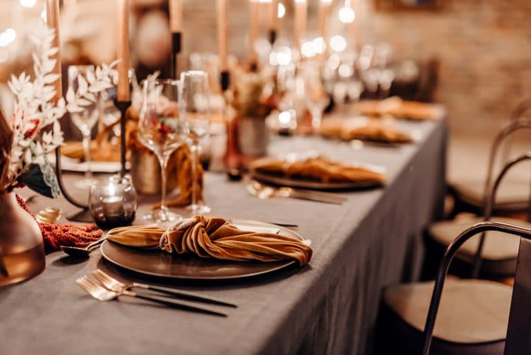 Dark moody wedding decor - 1