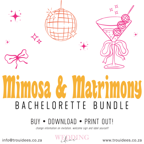 Mimosa Bachelorette Stationery