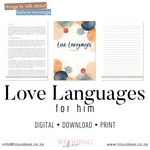 Love Languages for him